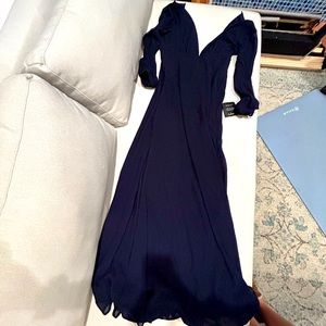 Blue long sleeve dress